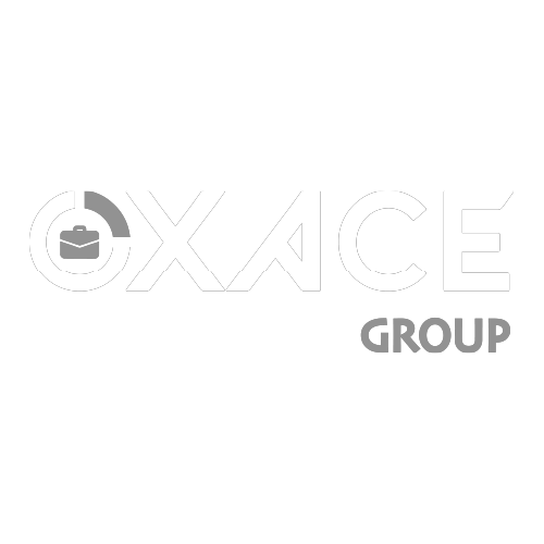 Logo partenariat blanc OXACE GROUP